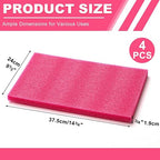 Pangda 4 Pcs 14.75 x 9.5 x 0.75 Inch Pink Polyethylene Foam Sheets Anti Static - Image 2