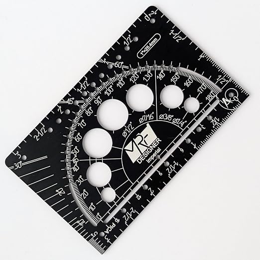 Designer – 15-in-1 Credit Card Multitool Ruler – Aluminium Wallet Multitool Card by Unknown