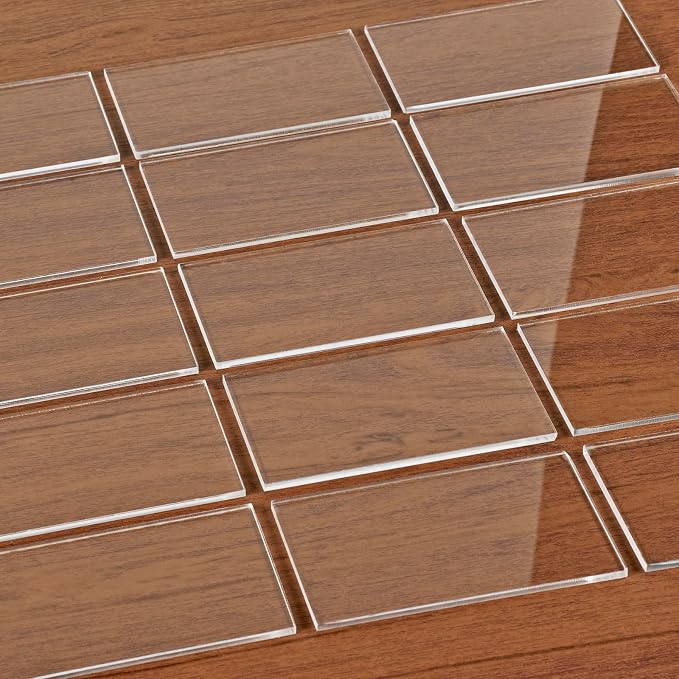 KAITELA 36 Pcs Clear Acrylic Place Cards 4" x 2.5" Rectangle Blanks | - Image 4