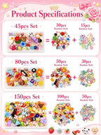 RQAYE DIY Cute charms for bracelets Resin Charms for DIY Keychain & Jewelry - Image 3
