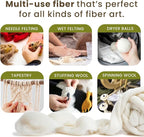 Wool Roving Top – 8 OZ Natural Corriedale, Bulk Pack, Best Core Wool - Image 4