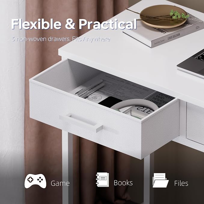 Pamray 47 Inch Small Computer Desk - Image 4
