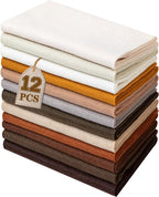 HaoFeiJH 12 Rolls 8"x20" 1.6mm Thick Soft Felt Fabric Sheets – 12 Assorted by HaoFeiJH