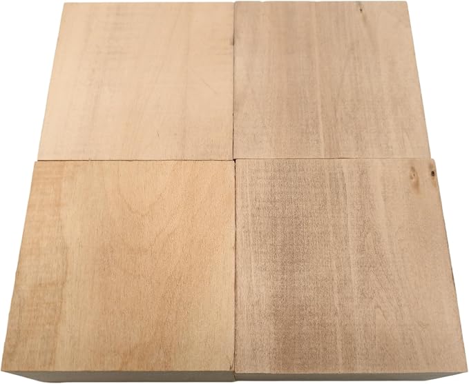 4PCS Basswood Carving Blocks, Whittling Wood Carving Kit, Unfinished Wooden - Image 2