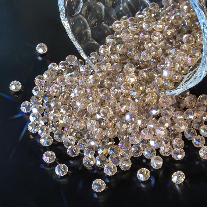 500Pcs 6mm Crystal Glass Beads for Jewelry Making Beads for Bracelets Necklace - Image 2
