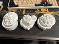 3 Pcs DIY Floral Plaster Jewelry Box Painting Kit by HuiBeans
