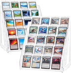 DEEIF 2 Pack Acrylic Trading Card Display Stand, 5-Tier Clear Shelf Holds Up to by DEEIF