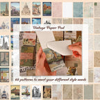 565 Pcs Vintage Scrapbook Paper Kit, Scrapbook Paper Supplies - Image 5