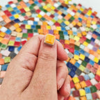 1.1lb Ceramic Mosaic Tiles, Mixed Colour Ceramic Mosaic Pieces - Image 4