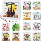 Trandraft 13 Pcs Summer Interchangeable Seasonal Diamond Art Kits by Trandraft