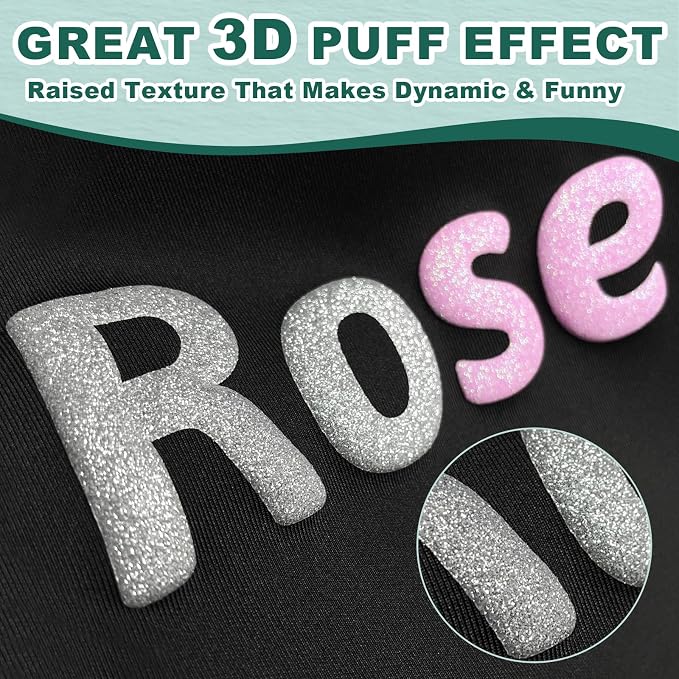 Glitter Puff Vinyl Heat Transfer - Image 3