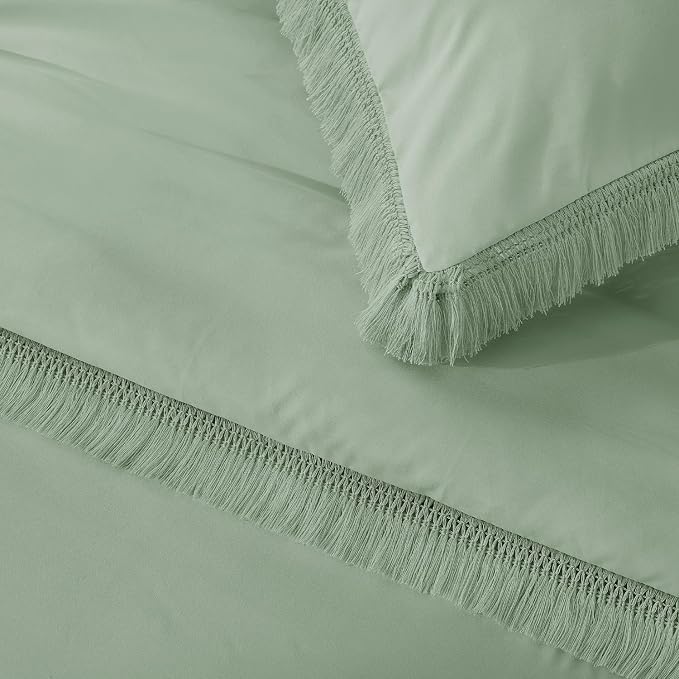 Andency Twin Comforter Set Sage Green, 2 Pieces Kids Comforter Sets - Image 7