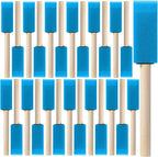 Bates- Foam Paint Brushes with Wood Handle, 1 Inch, 26 Pack, Sponge Brushes by BatesChoice
