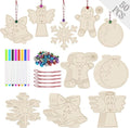 Artmag 50pcs Unfinished Wooden Christmas Ornaments Wood Slices by Artmag