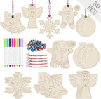 Artmag 50pcs Unfinished Wooden Christmas Ornaments Wood Slices by Artmag