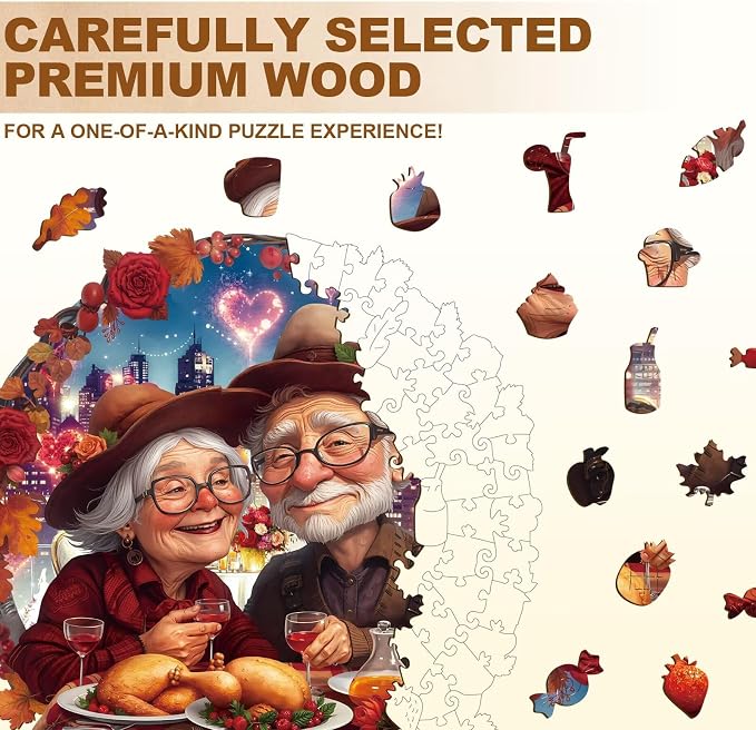Romantic Grandma Grandpa Love Puzzles Adults Gifts - Image 3