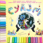 Cyajm 72 Colors Polymer Clay Kit, DIY Jewelry Crafts Gifts - Image 2