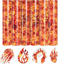 Tintnut Red Flame Heat Transfer Vinyl, stretch washable, compatible by Tintnut