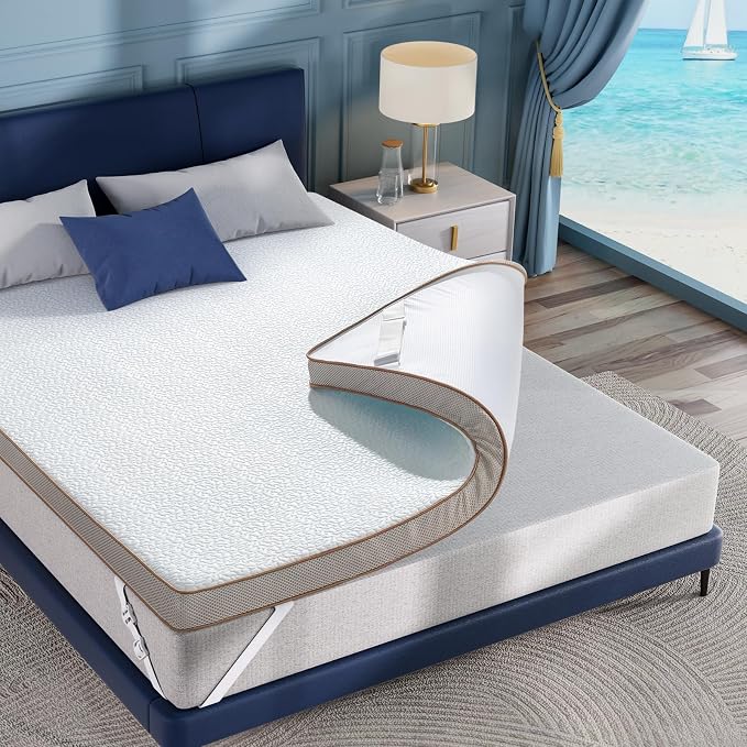 BedStory Cooling Mattress Topper Twin Size, 3 Inch Gel Infused Memory Foam - Image 8