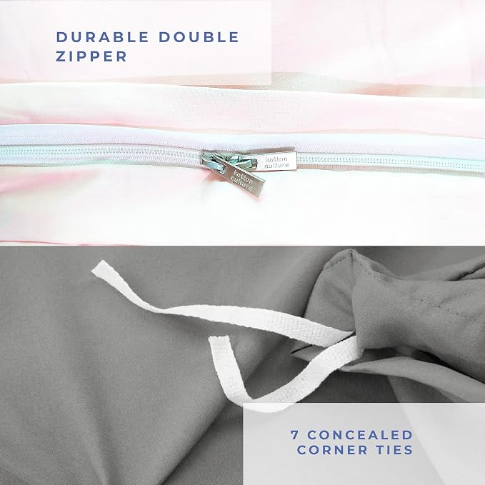 Kotton Culture 1 Pc Duvet Cover King Size-100% Egyptian Cotton 600 Thread Count - Image 4
