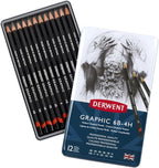 Derwent Graphic Drawing Pencils, Metal Tin by Derwent
