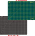 NEWBRAUG 24'' × 36'' Large Self Healing Gridded Rotary Cutting Mat, Big Double - Image 2