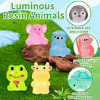180pcs Luminous Mini Resin Animals Colorful Tiny Small Little Glow in the Dark - Image 2