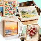FSWCCK 2 Pack 12 x 16 inch Wood Panel Boards, Unfinished Wood Canvas Panels - Image 4