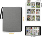 GERMUN 3 Ring 9 Pocket Zipper Card Binder, 720 Double Sided Standard PU Trading - Image 2