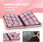 Trading Card Binder with 9 Side Loading Pocket Card Album Hold Up to 540 Cards - Image 3