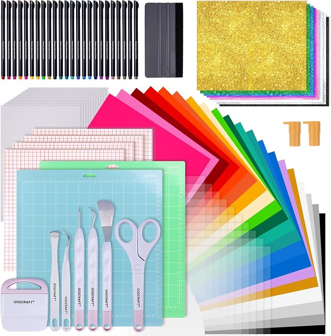 GO2CRAFT All-in-One Accessories Bundle, Weeding Tools, Transfer Tape, Crafting by GO2CRAFT