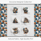 Winter Patchwork Snowman Quilting Fabric Panel – 6× Blocks + Bonus Patchwork - Image 5