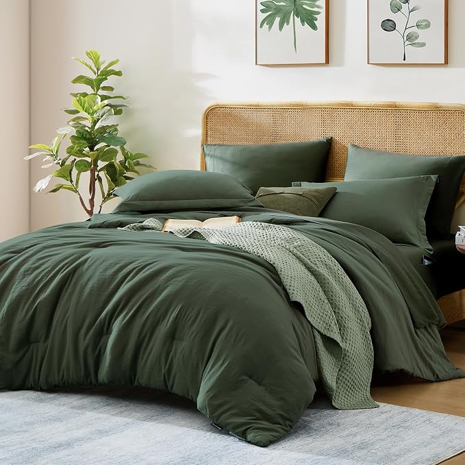 WRENSONGE King Comforter Set, 7 Pieces Deep Forest Soft Bed in a Bag King - Image 2