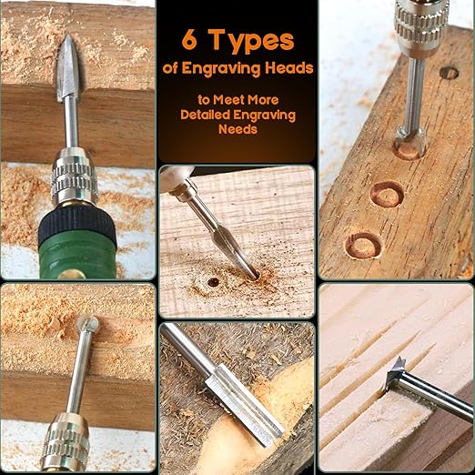 Wood Carving Drill Bits Set Compatible - Image 3
