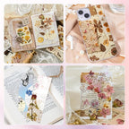 120 Pcs Floral Textured Scrapbook Paper Junk Journal Supplies Stationery | 4 - Image 7