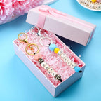 Landical 342 Pcs DIY Bead Keychain Kit Colorful Silicone Bead Personalized - Image 7