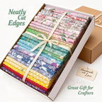 Aubliss 50pcs 100% Cotton Fabric Bundle 8" x 8" PreCut Fat Squares Sheets - Image 5