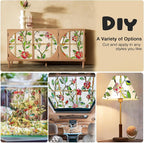 Windimiley Stained Glass Window Film, 3D Rose Floral Decorative Window Covering - Image 4