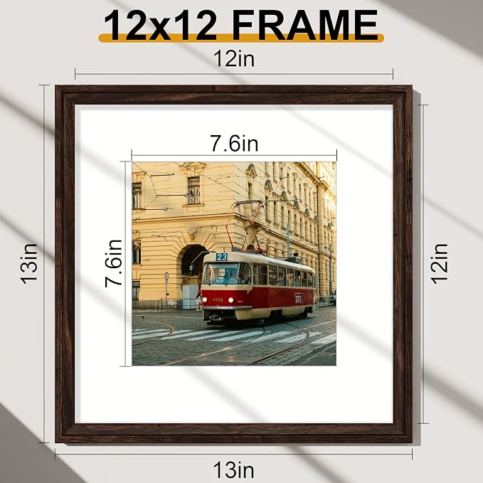 Vittanly 12x12 Picture Frames Set of 2, Ornate Vintage Photo Frame - Image 6