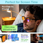 +1.0 +1.5 +2.0 +2.5 Orange Blue Light Blocking Reading Glasses - Image 3