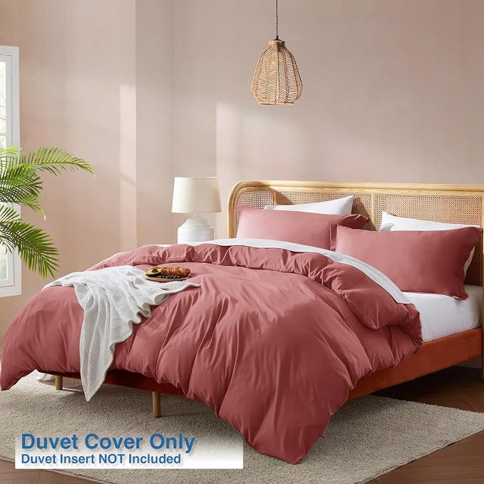 Nestl Pink Clay Duvet Cover Queen Size - Image 2