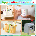 Letter Stickers 1 inch, Self-Adhesive Vinyl Waterproof ABC Letter Stickers - Image 8
