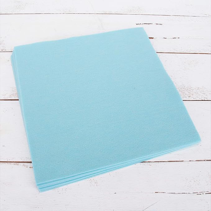 Threadart Light Aqua Premium Felt Sheets by ThreadArt