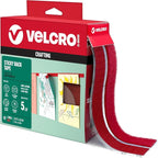 VELCRO Brand Colors | Red Sticky Back Tape | 10ft Roll by VELCROBrand
