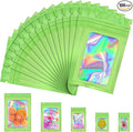JETMORE 100 Pcs Mylar Bags, Smell Proof Bags Foil Pouch, Holographic Resealable by Jetmore