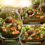 Fairy Garden Accessories, 9 Pieces Squirrel Resin Figures - Image 3