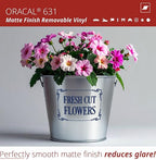 ORACAL 631 Matte Dark Blue Vinyl Durable Roll Easy to Weed Permanent Adhesive - Image 3