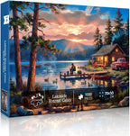Lakeside Retreat Cabin Puzzles for Adults 1000 Pieces, Impossible Hard - Image 3