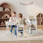 BOLUO Kids Art Table and Chair Set, Toddler Craft Table - Image 9