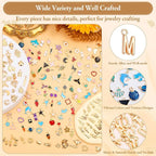 Modacraft 302Pcs Charms for Jewelry Making, Bulk Assorted, KC Gold, For DIY - Image 4